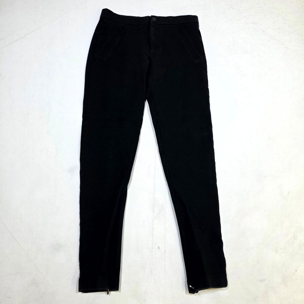Gap Pants Womens XS Black Slim Fit Ankle Zip Stretch Trousers Workwear Casual